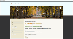 Desktop Screenshot of mensaccessories.com